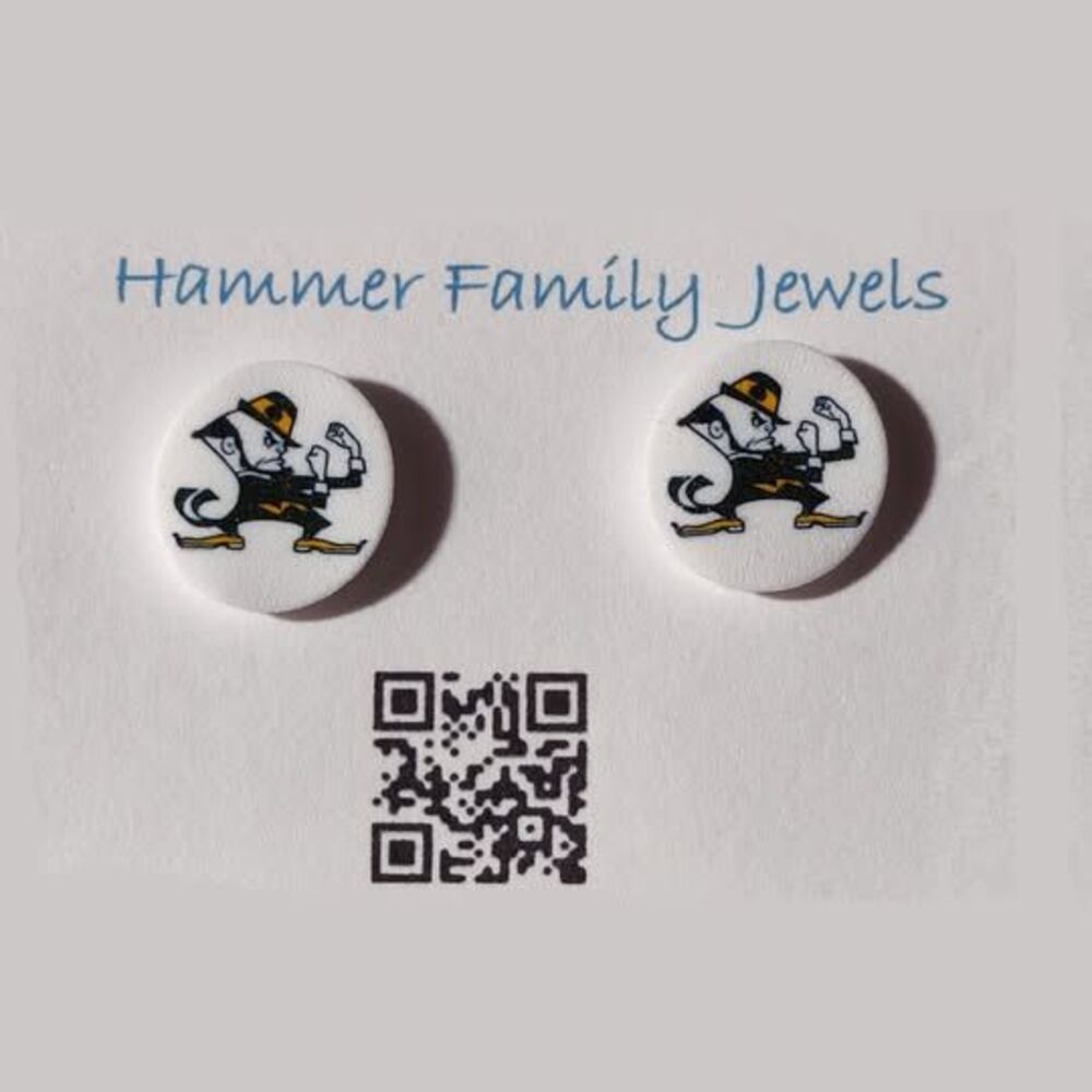 Notre Dame Fan Art Stud Earrings
